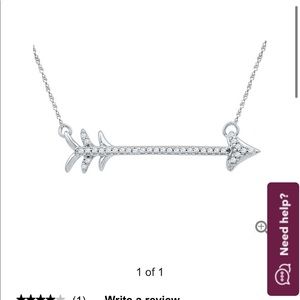 Arrow diamond necklace